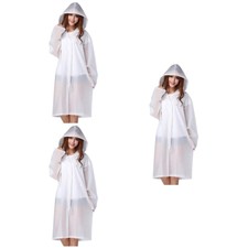 3 Pieces Adult Rain Coat Ponchos For Adults Plus Size Jacket With Hood