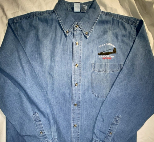 C-7A Caribou Association Vietnam Shirt US Air Force RARE De Havilland Aircraft