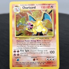 Charizard 4/102 Base Set Holo Rare Unlimited WOTC Pokemon TCG Vintage MP