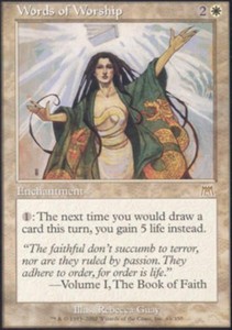 Words of Worship - Onslaught #61 Rare MTG