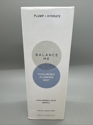 {E14} Balance Me HYALURONIC PLUMBING MIST  Full Size 1.52 Oz/ 45 ml NIB