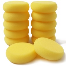 24 Pack Round Sponges Yellow Painting Sponges Synthetic Artist Sponge Pottery...