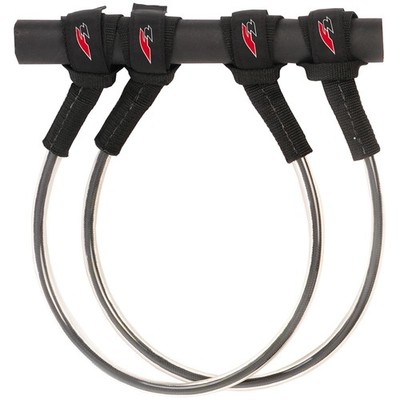 F2  Windsurf Trapeztampen Line Fix  30 cm  Schwarz