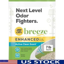 Purina Breeze Cat Litter Pellets Refill Scented Odor Control 7lbs Dust Free New