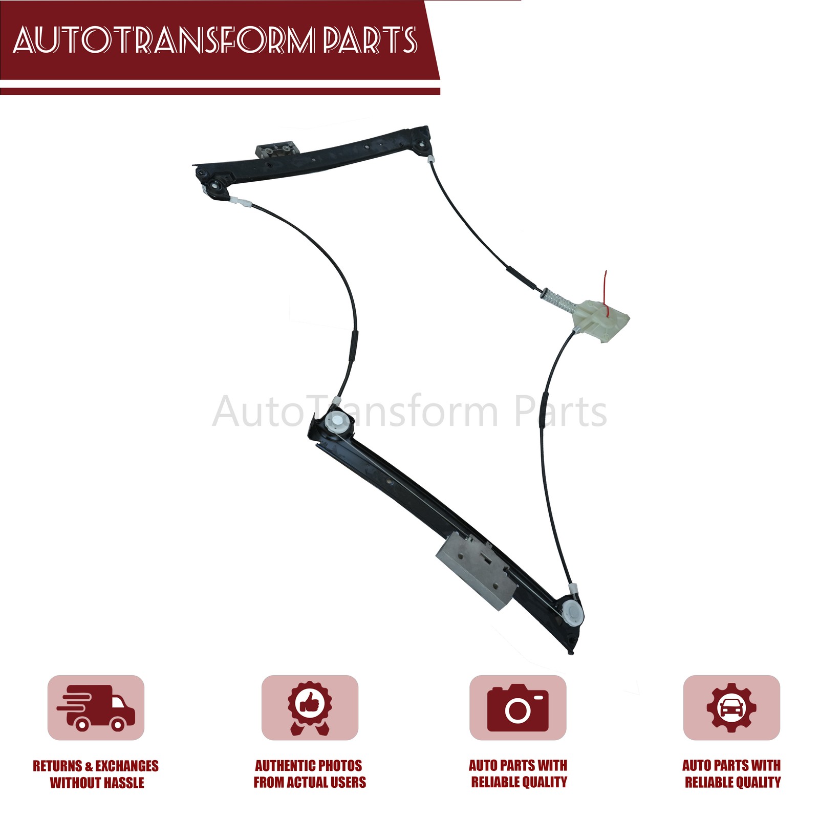 Fits 04-18 Bentley Continental GT Coupe Front Left Window Regulator 3W0837401J