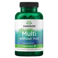 Swanson Multi Without Iron - Active One Formula 90 Capsules