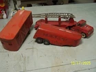 Vintage Pressed Steel Truck Lot 2 Buddy L's - 1 Tonka Livestock Trailer
