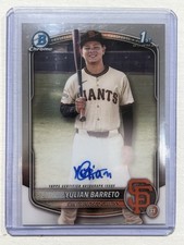 2025 Bowman Chrome Yulian Barreto 1st Bowman Prospect Auto #CPA-YU Giants