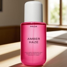 NIB 100 PHLUR Amber Haze Body  Hair Fragrance Mist Long Lasting Scent 237 mL