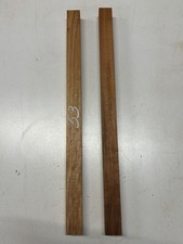 2 piezas, madera de canario + caoba africana 24x 1-1/2x 1-1/2 espacios en blanco de torneado #53