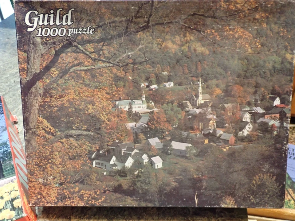 Lote de 3 rompecabezas vintage Guild (Whitman / Golden) sierra caladora 500/1000 piezas Foto 4 de 4