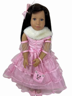 BRUNETTE Kidz N Cats 18'' Princess in Pink Doll Sonja Hartmann With Heart & Soul