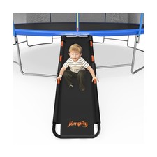 jumpfly Trampoline Slide Ladder Universal Trampoline Ladder with Handles Stro...