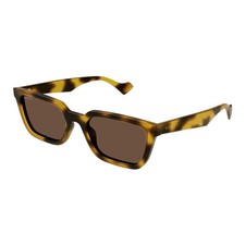 Gucci GG1539S 005 Rectangle Sunglasses 55mm Yellow Havana / Brown Lens
