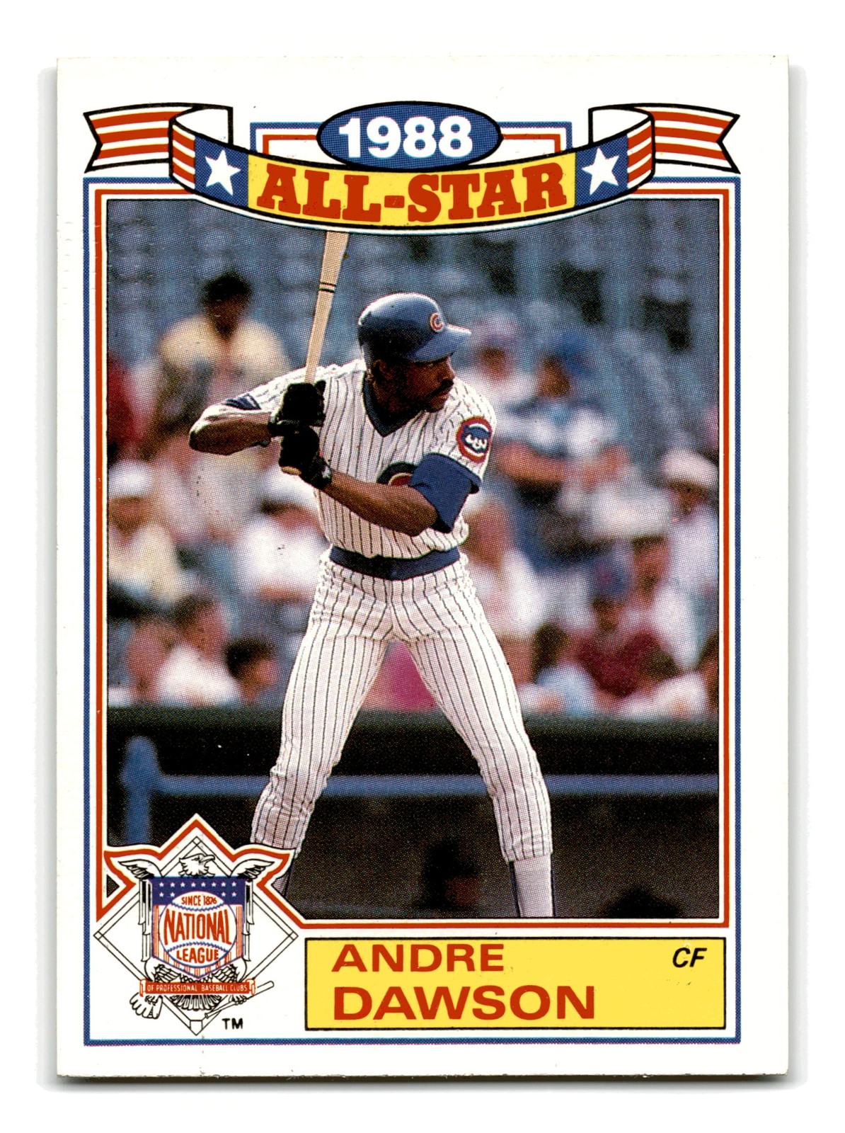 Andre Dawson 1989 Topps Glossy All-Stars #18a Chicago Cubs NM-MINT