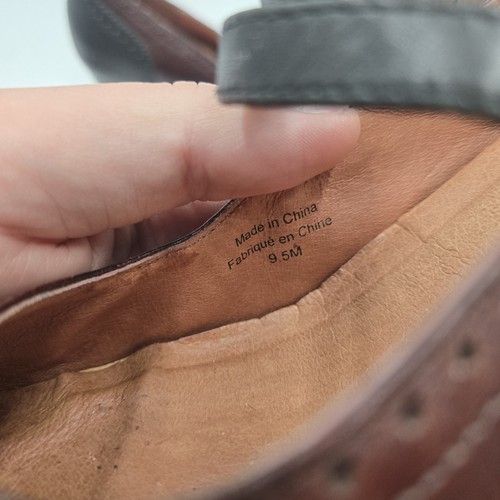 Anthropologie Schuler and Sons Philadelphia Oxford tacchi taglia 9,5 marrone nero - Foto 7 di 8
