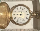 Antique 1900,  Elgin, #217, 15J, Mdl. 4, 18s, Gf Hunter Case Pocket Watch, Works