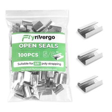 Packaging Open Serrated Seals for 5/8'' Width Polyester PET Strappings