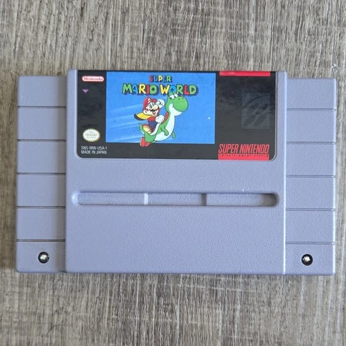 Nintendo Super Mario World Super Nintendo SNES Game Cartridge NTSC-U/C 1992