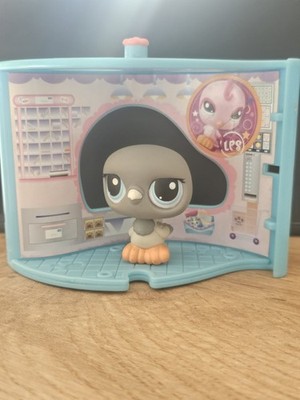 Hasbro Littlest Pet Shop Taube Figur Mit Spielset Grau,Orange,blau 2005