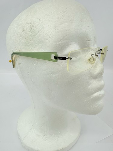 Lindbergh Spirit Titanium Col K52 125 mm Green Silver Rimless Eyeglasses W/ Rx - Bild 3 von 22