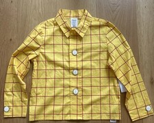 Official Disney Woody Toy Story Costume Shirt Yellow Unisex Kids Size 7/8