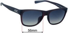 SFx Replacement Sunglass Lenses fits Armani Exchange AX 4008F - 56mm Wide
