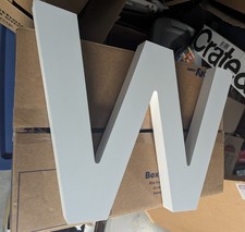 Foam Letter W for Arts  Craft 24 Inch Wide 18 Inches Tall 2 Inches Deep