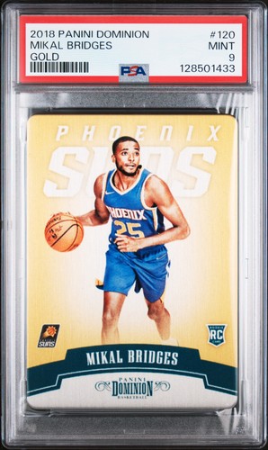 Mikal Bridges [Gold] #120 2018 Panini Dominion card
