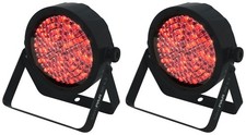  2 Chauvet DJ SLIMPAR 56 ILS DMX RGB LED Par Wash Up-Lights