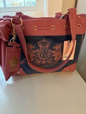 New Juicy Couture Scottie Dogs Daydreamer Bow Tote Regal Blue Chateau Pink New Juicy Couture Scottie Dogs Daydreamer Bow Tote Regal Blue Chateau Pink