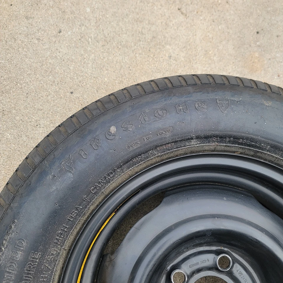 Neumático de repuesto Volvo 740 usado como nuevo Donut 242 244 245 240 940 Foto 3 de 4