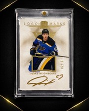 Jake Neighbors Gold Autographed Logo Marks 02/10 The Cup 24-25- 4 Color Patch??