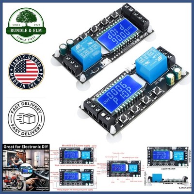 High Level Trigger Delay Relay Module with USB Power and Independent Settings