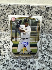 Tony Blanco Jr. Signed 2023 1st Bowman Prospects Card #BP-134 Pirates 3 