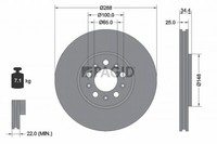 2X Bremsscheibe Pagid 50315NHC FüR Vw Polo 5 6R1 6C1 Bora 1 1J2 Variant 1J6 Golf