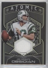 2020 Obsidian Atomic Material Electric Etch Yellow 13/25 Joe Namath HOF uk2