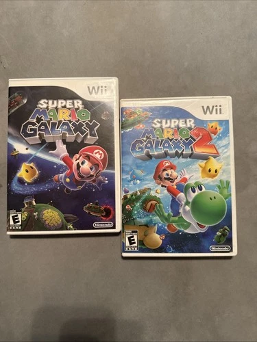 Super Mario Galaxy 1 and 2 Nintendo Wii CIB-Tested!