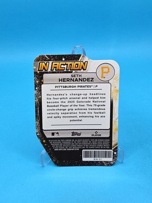 Seth Hernandez 2025 Bowman Draft #BIA-21 In Action Die Cut Insert