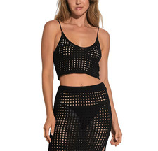 Elan Crochet Swim Cover up Tank Top MSRP 52