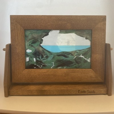 Exotic Sands William Tabar Moving Sand Art 10 in. Ocean Blue Glitter Park Utah