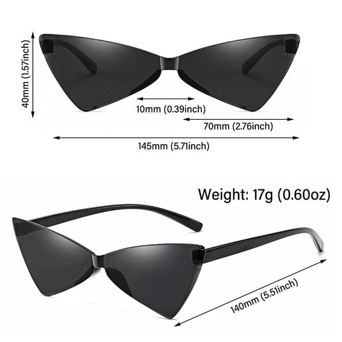 Candy Color Triangle Sunglasses One Piece Shades for Adults - Picture 3 of 12