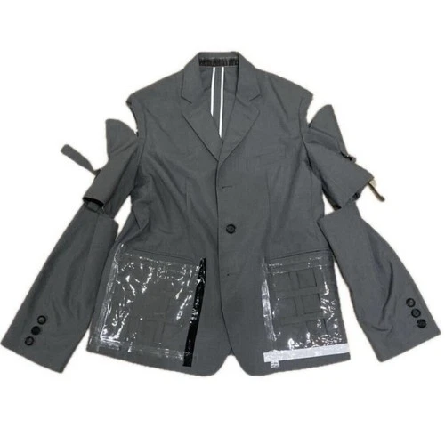TAKAHIRO MIYASHITA The SoloIst. tailored jacket gray polyester - product listing photo