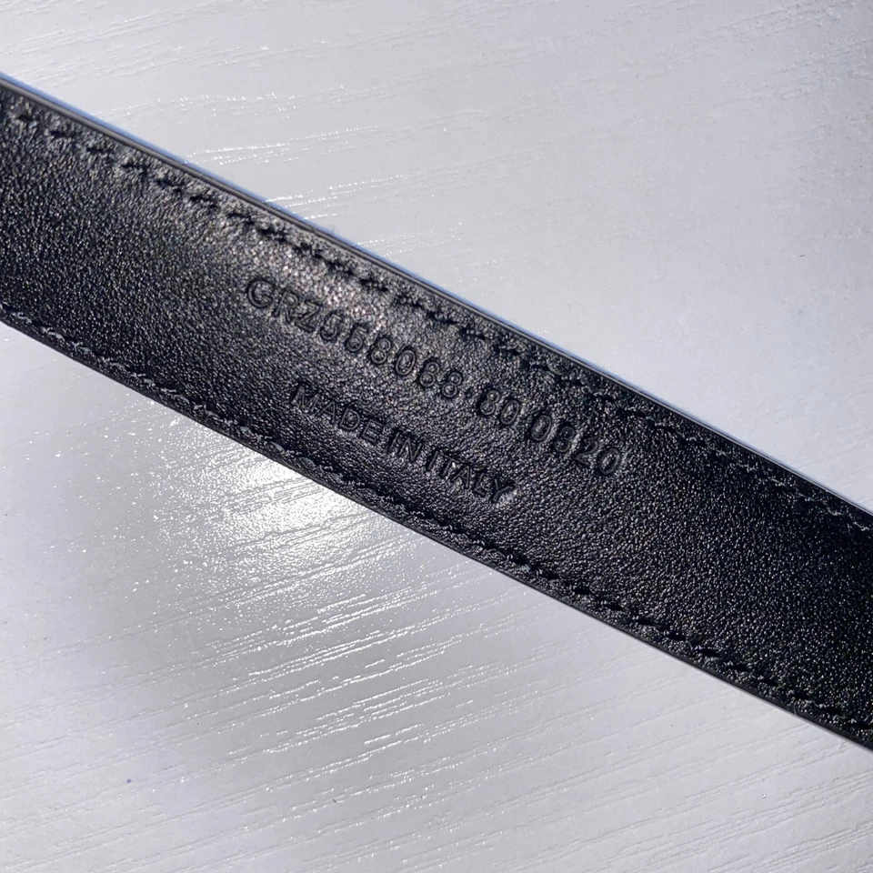 YSL Saint Laurent Slim Belt Size 80cm AUTH G2U - Image 4 of 4