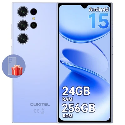 2025 OUKITEL C61 Pro Android 15 Smartphone Ohne Vertrag 24GB+256GB Handy NFC