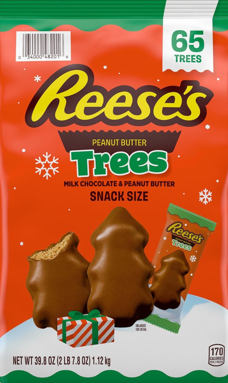 Reese’s Peanut Butter Trees 65 Count 39.8 oz Holiday Bag – Milk Chocolate Snack