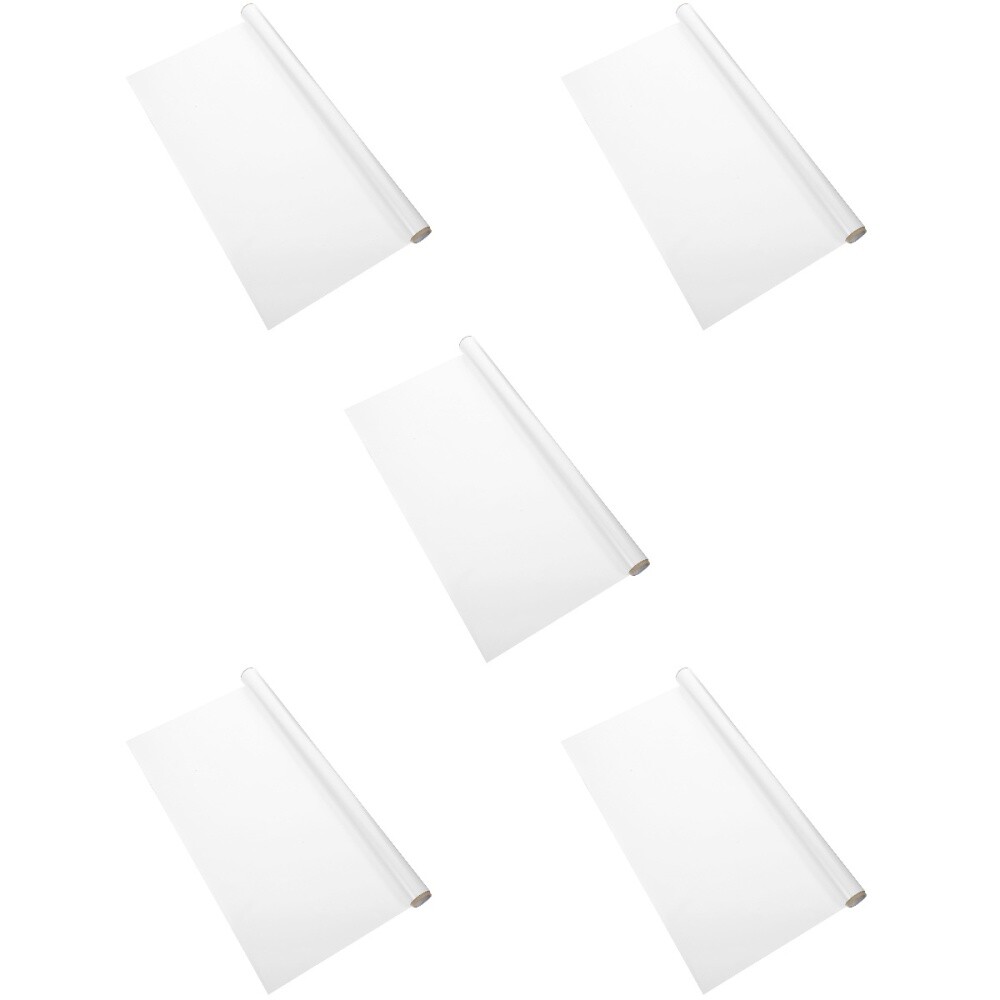 5 Sets Whiteboard Wall Stickers Contact Paper Dry Erase Sheet Removable