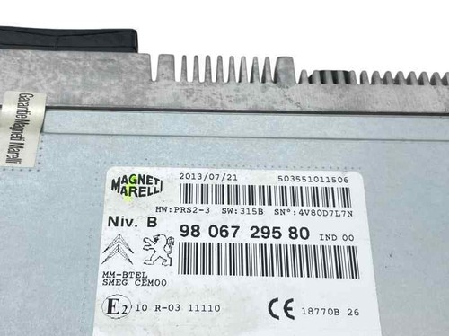 9806729580 audio system 121872 für PEUGEOT 208 1.2 12V VTI 2012 - Bild 3 von 5