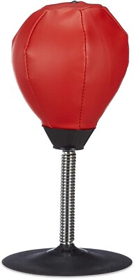Relaxdays Tabletop Punching Ball with Suction Cup, Boxing Desk Punch Ball
