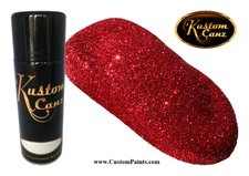 Kustom Canz 12oz Aerosol Can FLAME RED METAL FLAKE SMALL (004 HEX), HOK, Paint